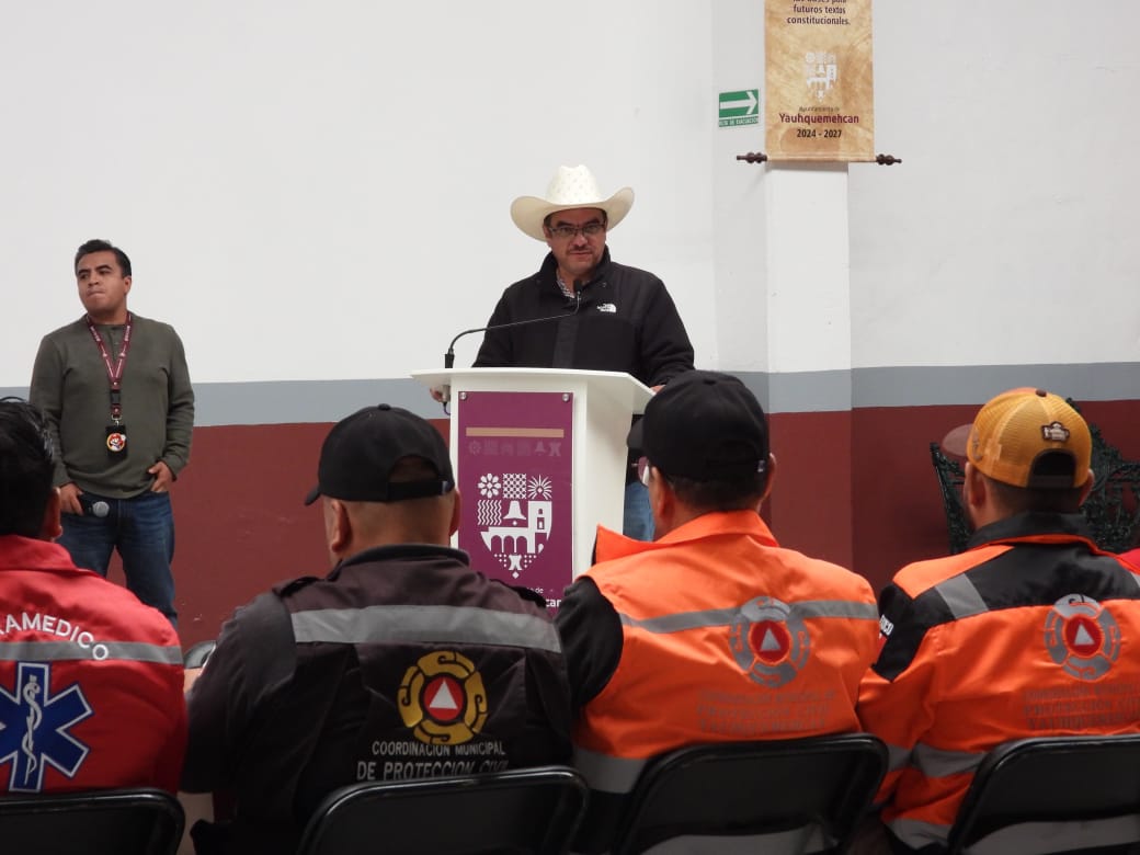 Encabeza David Vega Terrazas conmemoración del Día del Socorrista en Yauhquemehcan