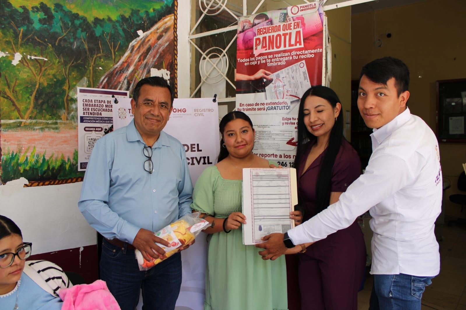 PANOTLA GARANTIZA EL DERECHO A LA IDENTIDAD CON SERVICIOS GRATUITOS DEL REGISTRO CIVIL