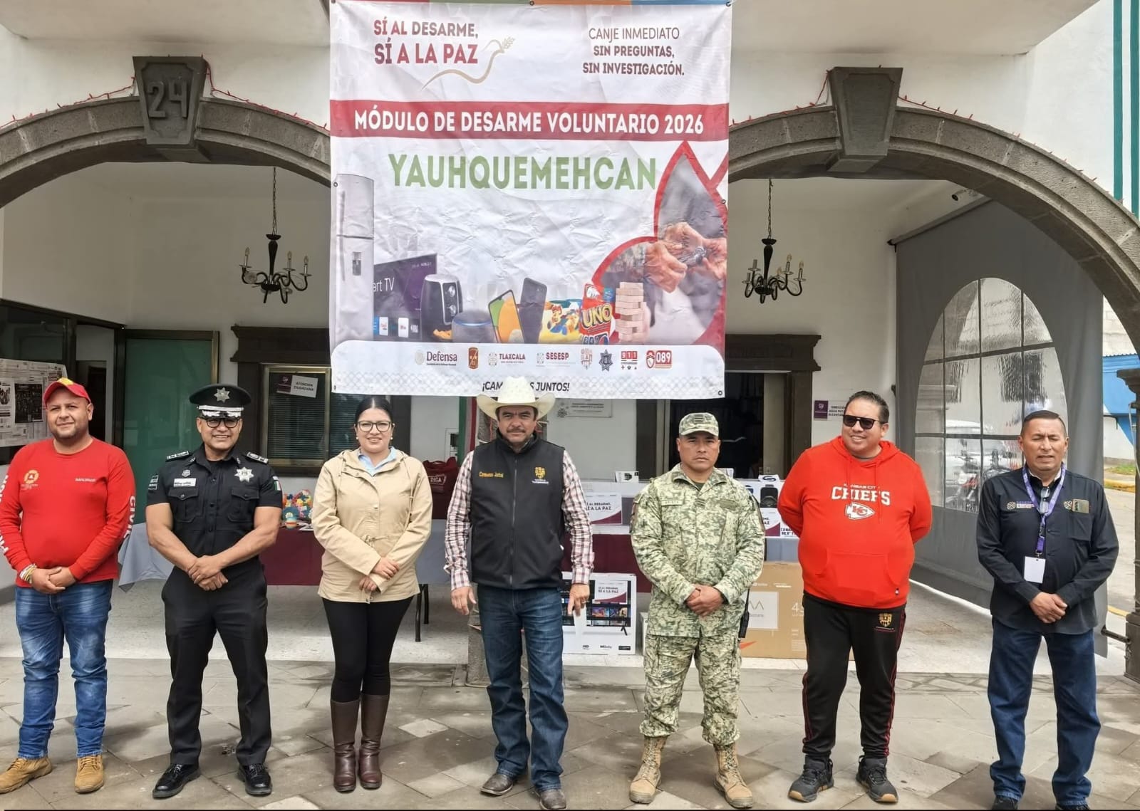 Da inicio en Yauhquemehcan la Jornada “Sí al Desarme, Sí a la Paz”
